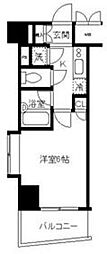 パレステュディオ文京音羽 1Kの間取図画像