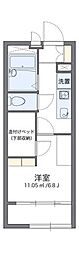 レオパレスリバーK 1Kの間取図画像