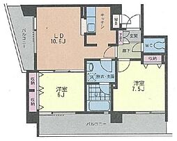 ヴォアラクテ西早稲田 2LDKの間取図画像