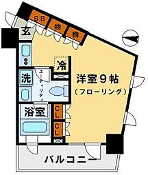 ParkAxis本郷の杜 1Kの間取図画像