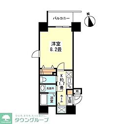 ガーラプレイス新宿御苑 1Kの間取図画像