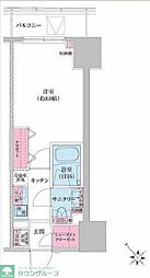 RESIDIA荻窪3 1Kの間取図画像