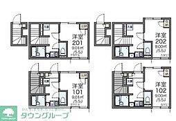 LEONEXTシエロ長崎 1Kの間取図画像