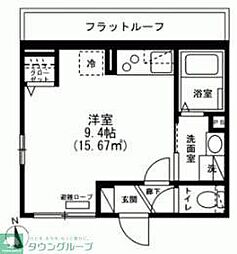 Persimmon(パーシモン) ワンルームの間取図画像