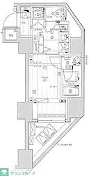 PREMIUMCUBEG渋谷神南 1Kの間取図画像