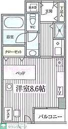 コンフォート荻窪 1Kの間取図画像