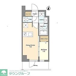 AIFLAT阿佐ヶ谷 1DKの間取図画像