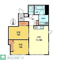 S-レジデンス 2LDKの間取図画像