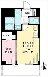 スマート・グラン荻窪 1DKの間取図画像