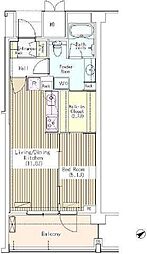 マチュリティ小石川 5階1LDKの間取り