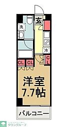 クレヴィスタ板橋西台2 1Kの間取図画像