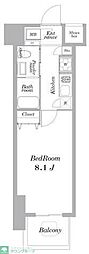 lighthouse大塚 1Kの間取図画像