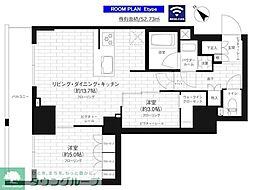 ステージグランデ台東根岸アジールコート 2LDKの間取図画像