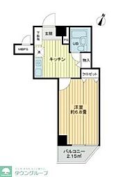 ライオンズマンション西が丘南 1Kの間取図画像