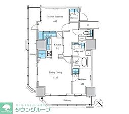 パークアクシス滝野川ラブリーズ 2LDKの間取図画像
