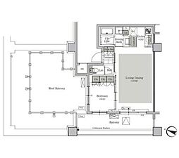 ParkCube西ヶ原STAGE 1LDKの間取図画像