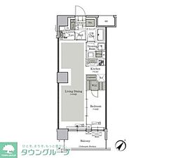 ParkCube西ヶ原STAGE 1LDKの間取図画像