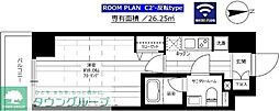 グランドコンシェルジュ池袋本町イースト 1Kの間取図画像