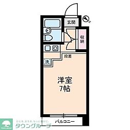 ダイヤモンドレジデンス南大塚 ワンルームの間取図画像