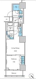 パークアクシス滝野川ラブリーズ 1LDKの間取図画像