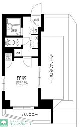 メインステージ江戸川橋2 1Kの間取図画像