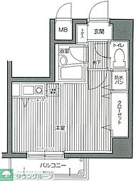 ガラ・ステージ目白台 ワンルームの間取図画像