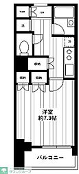 SUNWOOD文京千駄木FLATS 1Kの間取図画像