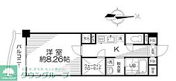ポプラ倶楽部 1Kの間取図画像