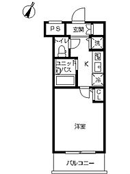 スカイコート文京白山第5 1Kの間取図画像