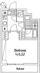 ザ・レジデンス・オブ・トーキョーH19 1Kの間取図画像