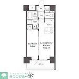 PRESSANCEBLOOMASAKUSANorth 1LDKの間取図画像