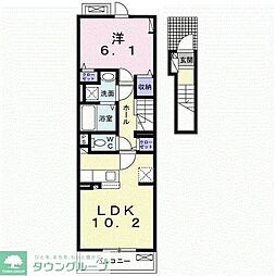 ファインアベニュー 1LDKの間取図画像