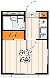 ホワイトアイランド浅草 1Kの間取図画像