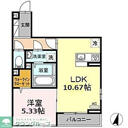 GOLDENRINGS12 1LDKの間取図画像