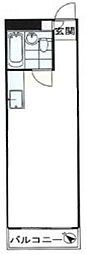 パークサイド柴又 ワンルームの間取図画像