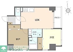 セレーノ六町 1SLDKの間取図画像