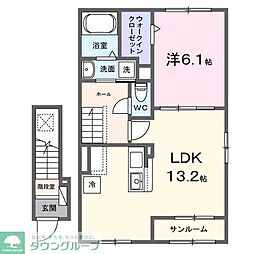 フォンテ リチェッタ 1LDKの間取図画像
