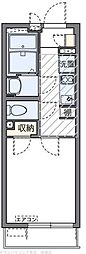 フェリス金町 1Kの間取図画像