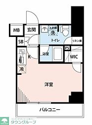 マイナビSTAYトワイライトヒルズ新岩駅前 ワンルームの間取図画像