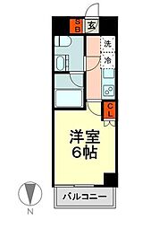 リヴシティ綾瀬WEST 1Kの間取図画像