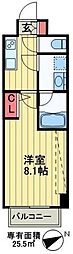 ベルグレードSKDUE 1Kの間取図画像