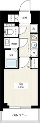 AZESTアオト 1Kの間取図画像
