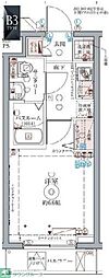 CREVISTA立石 1Kの間取図画像