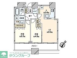 ステーションプラザタワー 2LDKの間取図画像