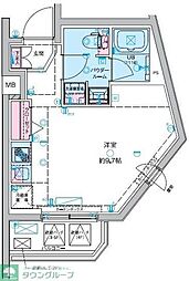 ジェノヴィア東向島3スカイガーデン ワンルームの間取図画像