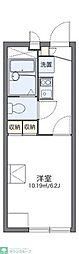 レオパレスグリーンハイツ4号 1Kの間取図画像