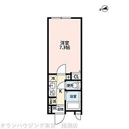 グランクオール立石ノースレジデンス 1Kの間取図画像