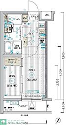 ブライズ堀切菖蒲園 3階2Kの間取り