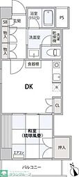 コンフォート文京小石川 1階1DKの間取り