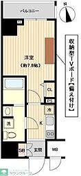オーキッドレジデンス上野 1Kの間取図画像